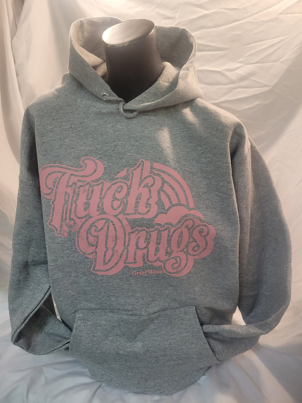 Fuck Drugs-Gray Hoodie
