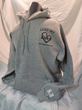 Load image into Gallery viewer, &quot;Lost My Heart&quot; Gray Hoodie

